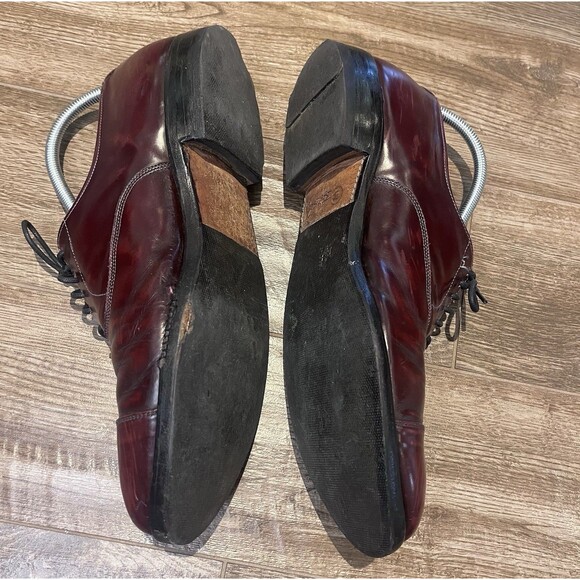 Allen Edmonds Park Avenue Oxfords Men’s 12 Burgundy Leather Cap Toe  5675 Shoes main image 9